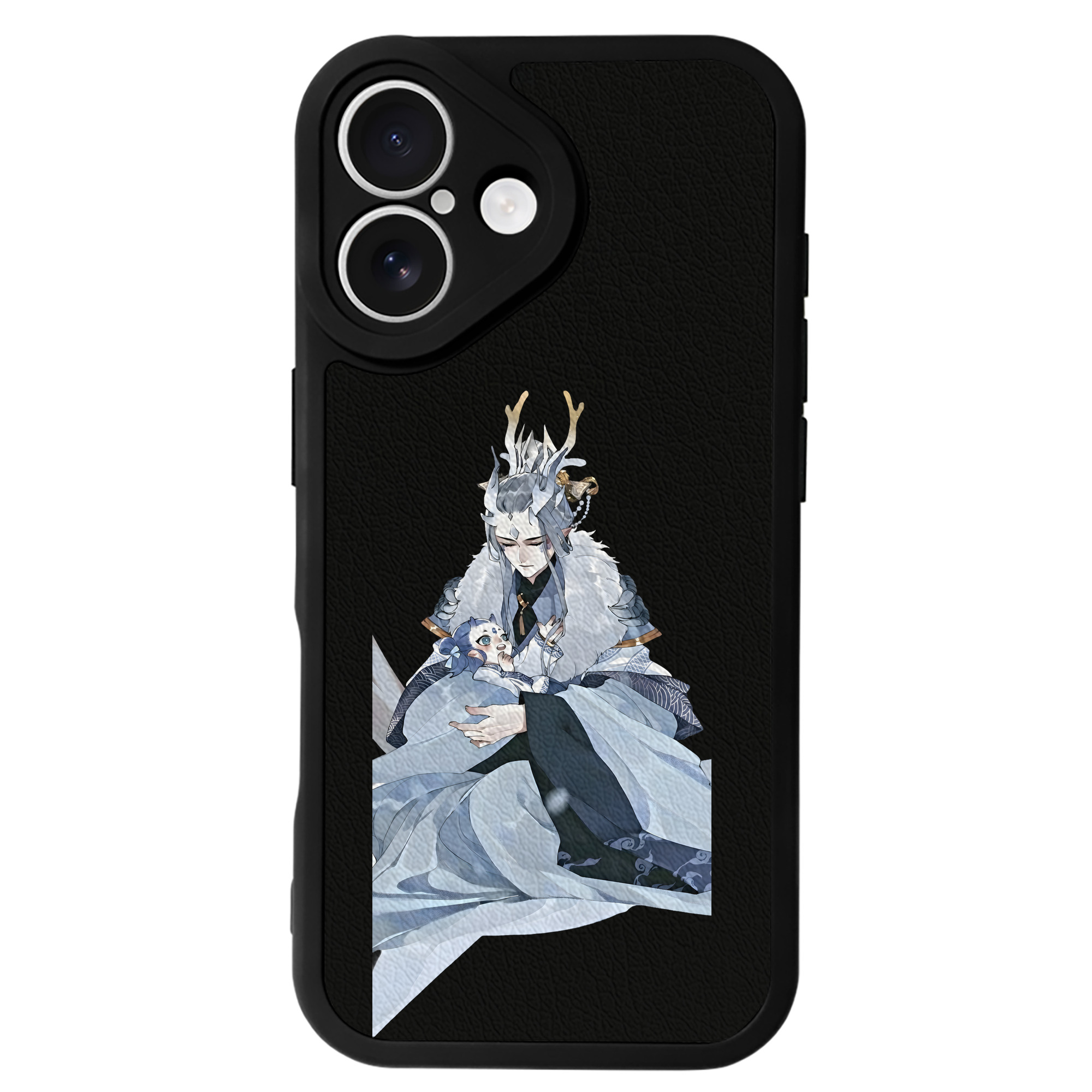 （画像用） Ne Zha 2 ナタ 魔童の大暴れ 【iPhone 16シリーズ対応】シリコンスマホケース（レザー調） 材質：シリコン